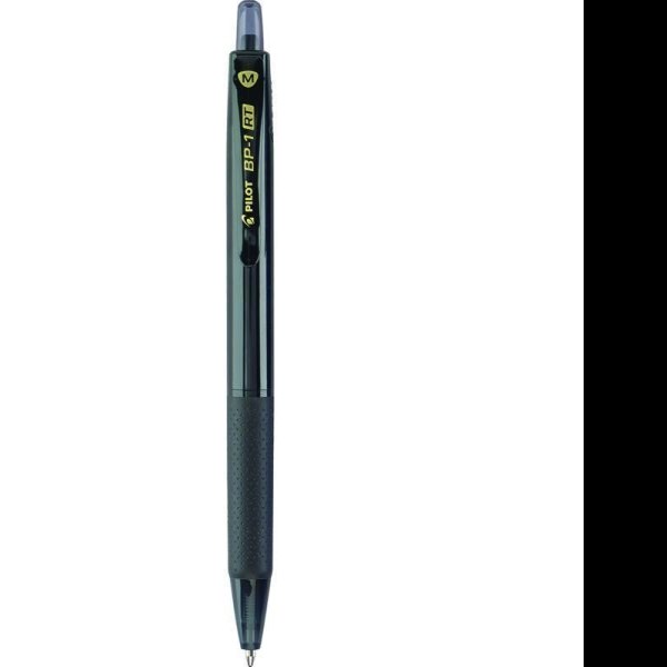 BOLIGRAFO DE ACEITE BP1 RT P.MED NEGRO PILOT E.12 C.144